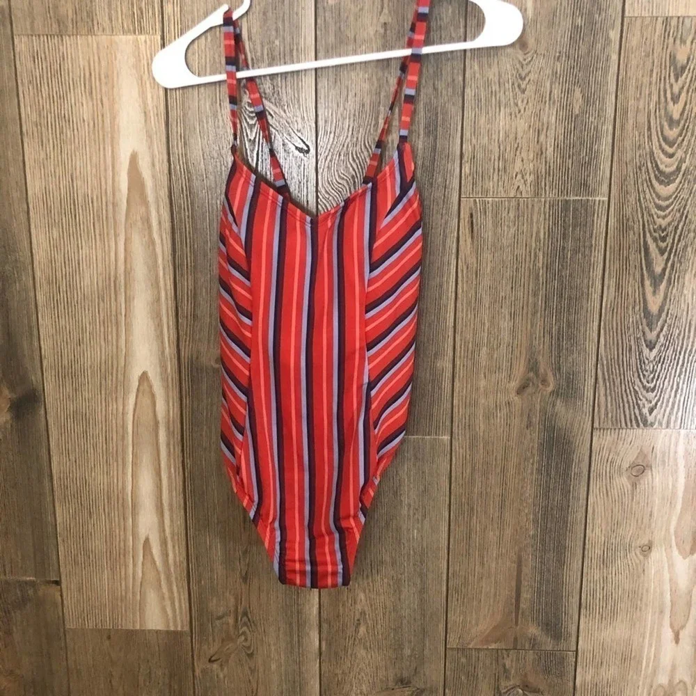 KONA Sol Lace-Up Back one piece swimsuit Sz small - Picture 1 of 5